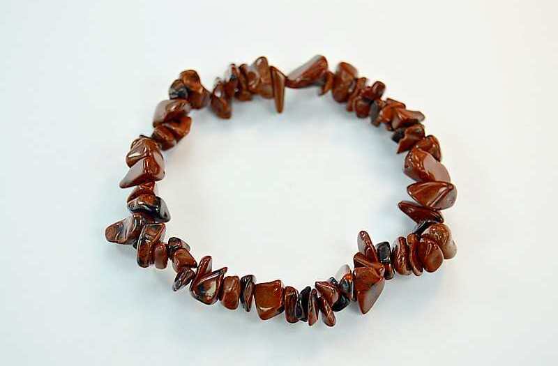 Bratara simpla chips Obsidian Mahon