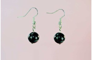 Cercei tortita 10mm Onix Negru