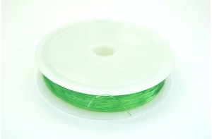 Guta elastica transparenta - verde 0,6mm; 15m