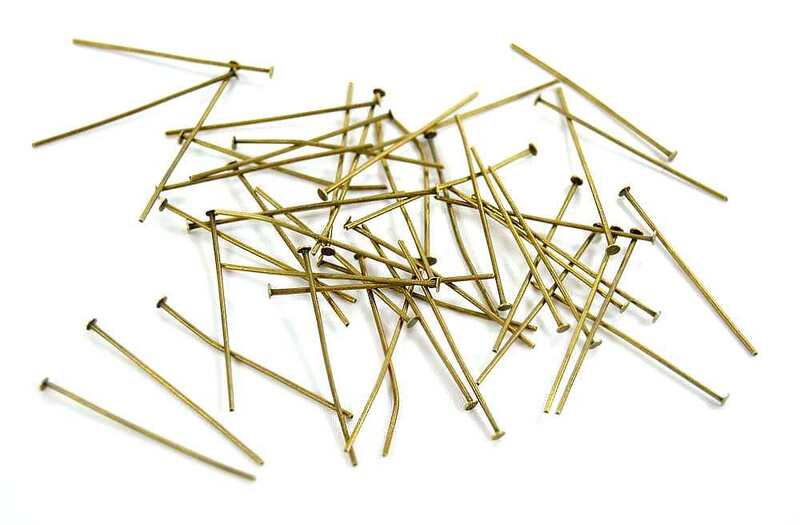 Ace cu cap plat 30mm bronz (50buc.)