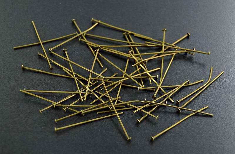 Ace cu cap plat 30mm bronz (50buc.)