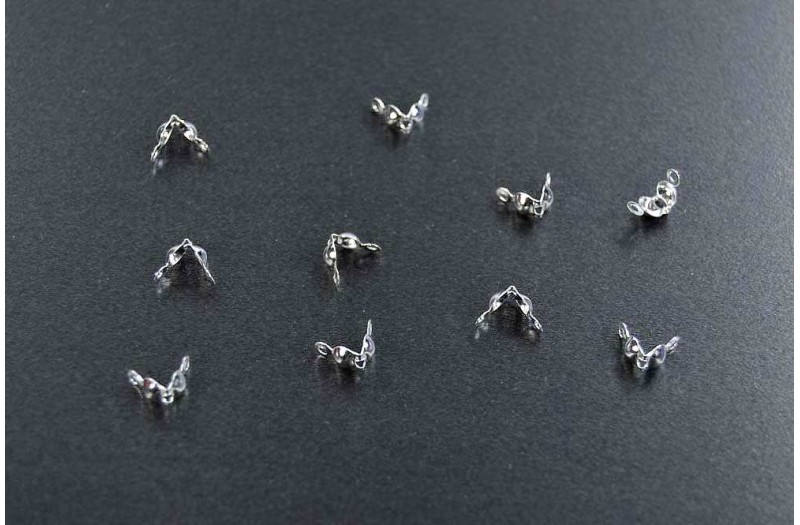 Terminatii snur 8mm argintiu-deschis (10buc.)