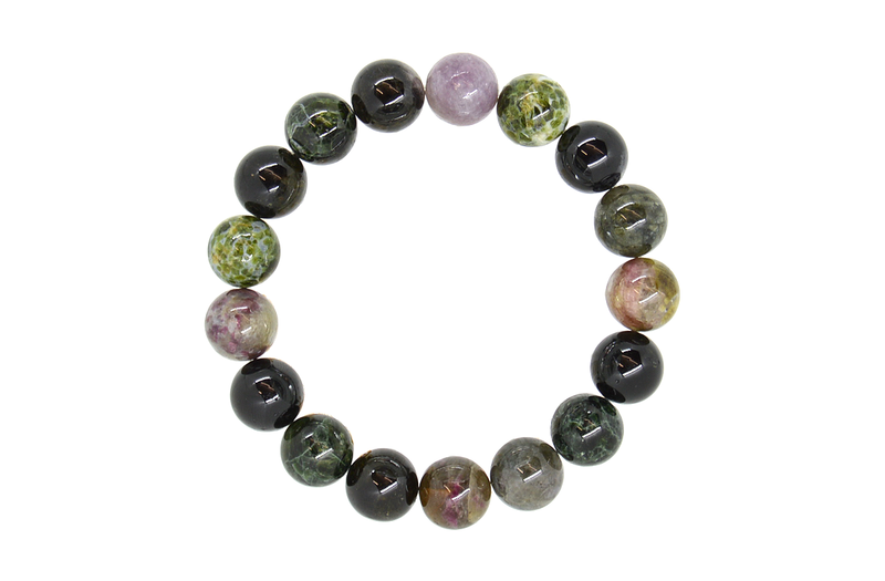 Bratara 12mm Turmalina Multicolora