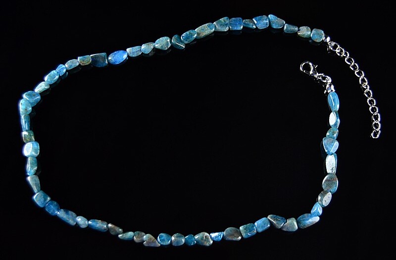 Colier valeur Apatit Albastru