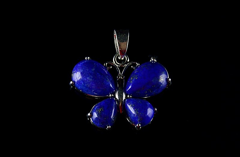 Pandantiv fluturas Lapis Lazuli