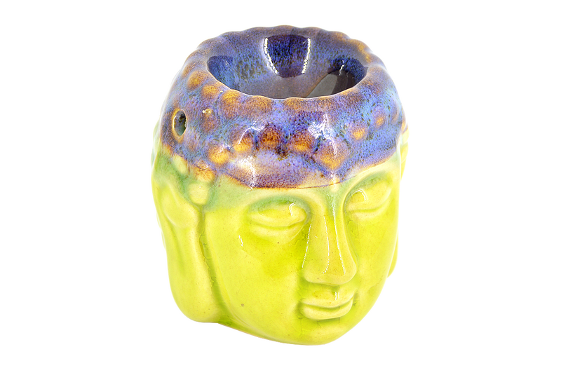Suport ceramic aromaterapie Buddha wisdom lime