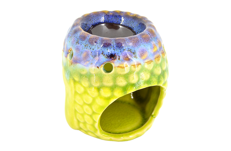 Suport ceramic aromaterapie Buddha wisdom lime