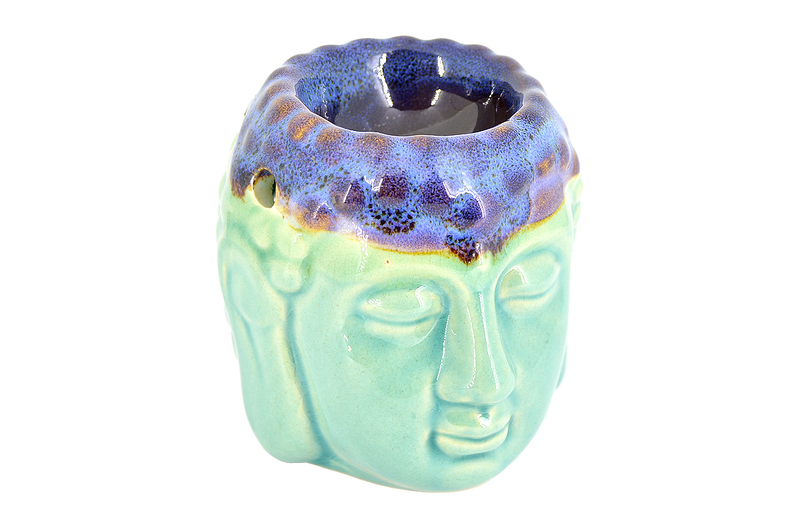 Suport ceramic aromaterapie Buddha wisdom turcoaz