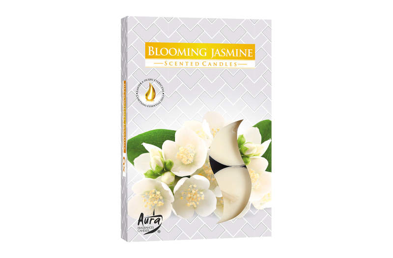 Lumanari parfumate pastila 4h (6buc.) Blooming Jasmine (Muguri de Iasomie)